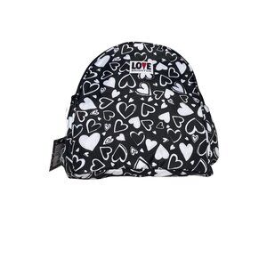 Brighton Endless Love Heart Backpack Black White